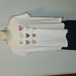 Maurices Heart Light Pink XL T- Shirt